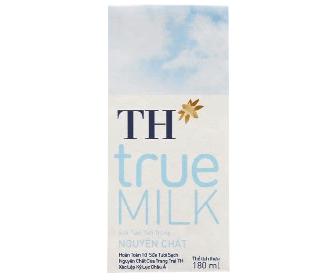 Sữa tươi TH không đường 180ml