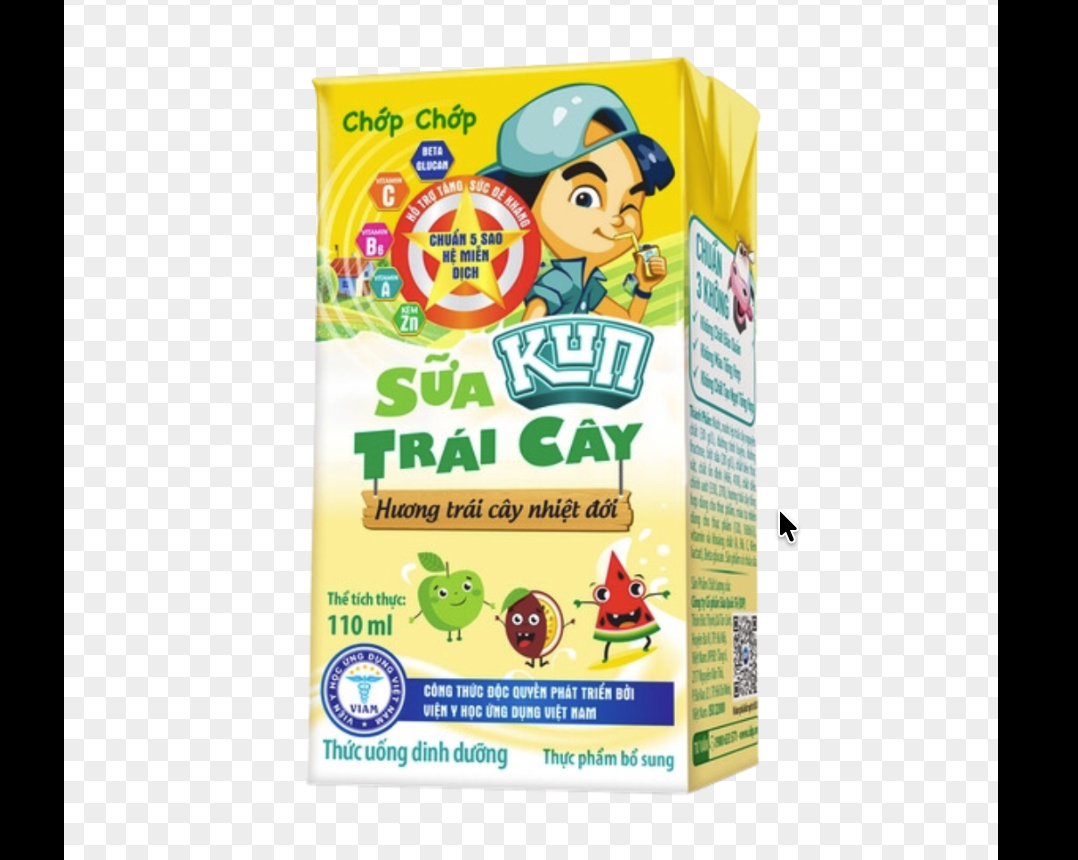 Sữa Kun vị trái cây nhỏ 110 ml