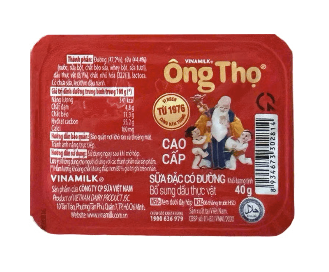 Sữa đặc ÔNG THỌ cao cấp có đường hộp 40g
