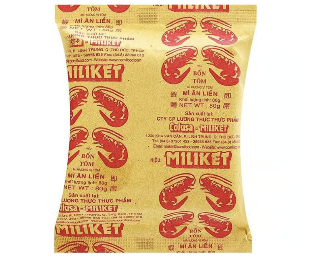 Miliket 4 tôm 80g - 30 gói