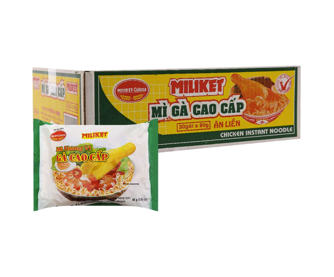 Mì Miliket gà xanh