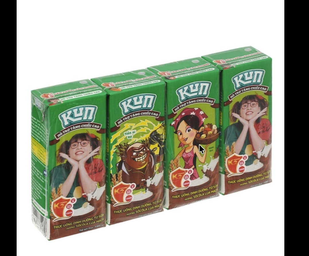 Sữa Kun socola 180ml
