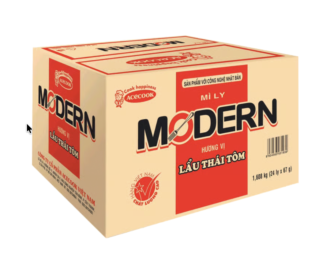 Mỳ ly Moderm lẩu thái 67g