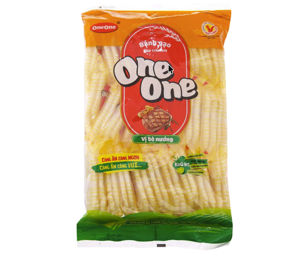 Bánh gạo ONE ONE vị bò nướng túi 150g