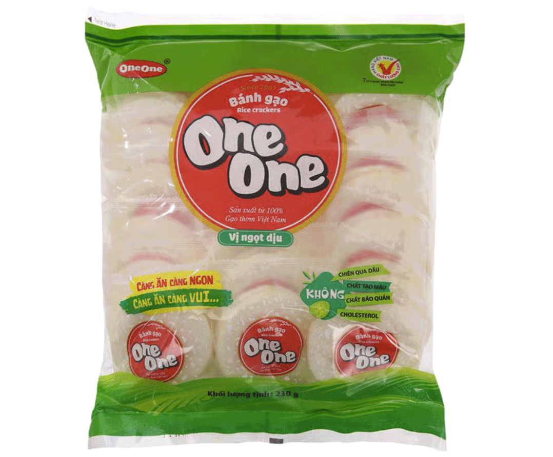 Bánh gạo One One vị ngọt dịu gói 230g