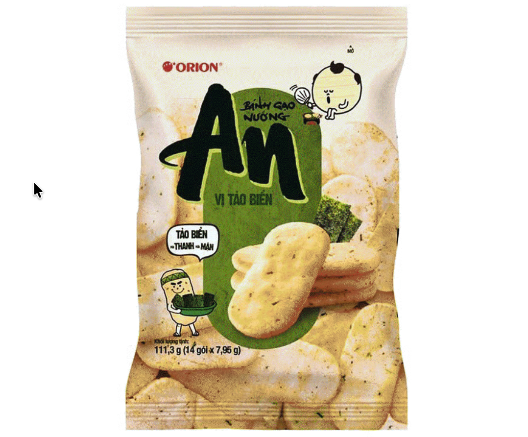 Bánh gạo nướng AN vị tảo biển gói 111.3g