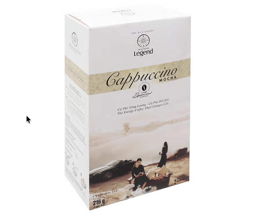 Cà phê hòa tan TRUNG NGUYÊN Legend Cappuccino mocha hộp 216g