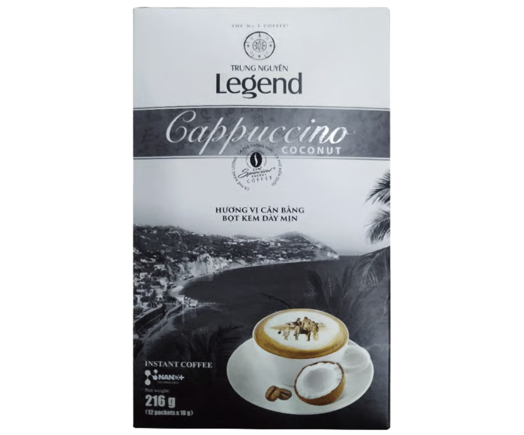 Cà phê hòa tan TRUNG NGUYÊN Legend cappuccino coconut hộp 216g