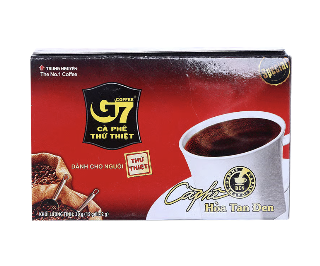 Cà phê hòa tan đen G7 30g (15 gói x 2g)