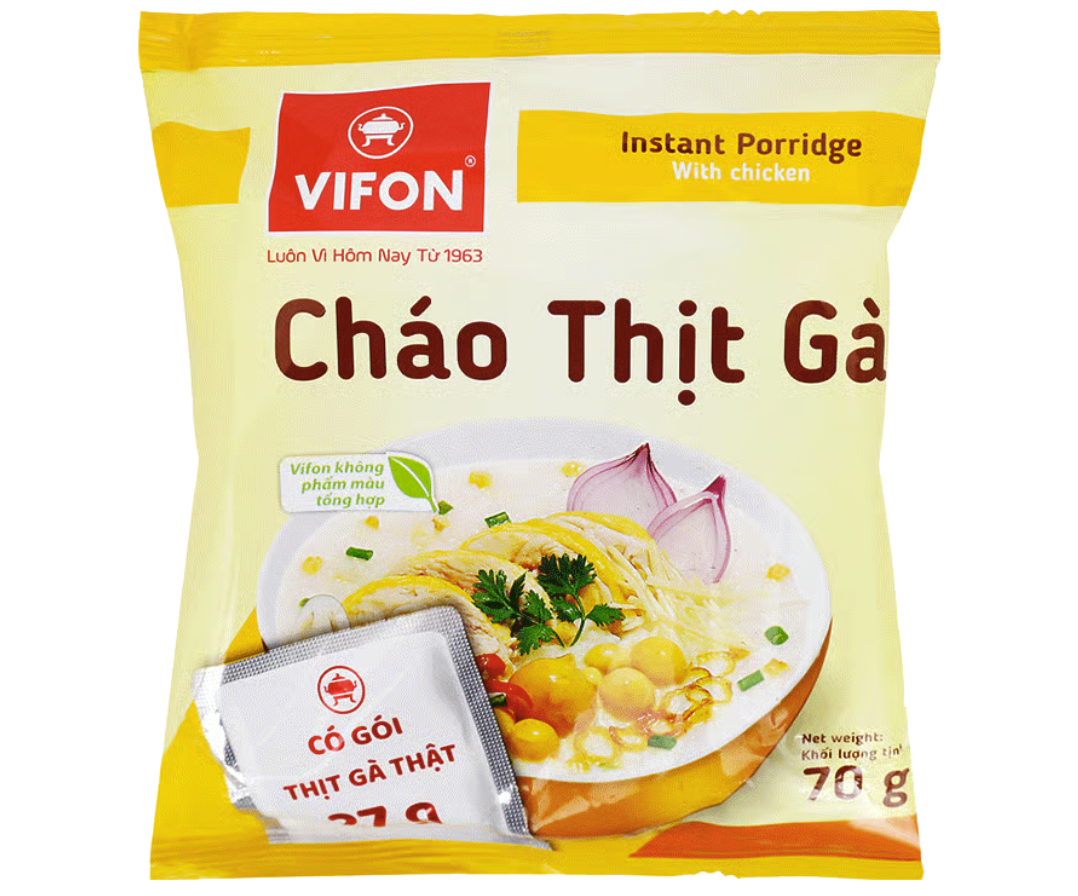 Cháo Đất Vifon Thịt Gà