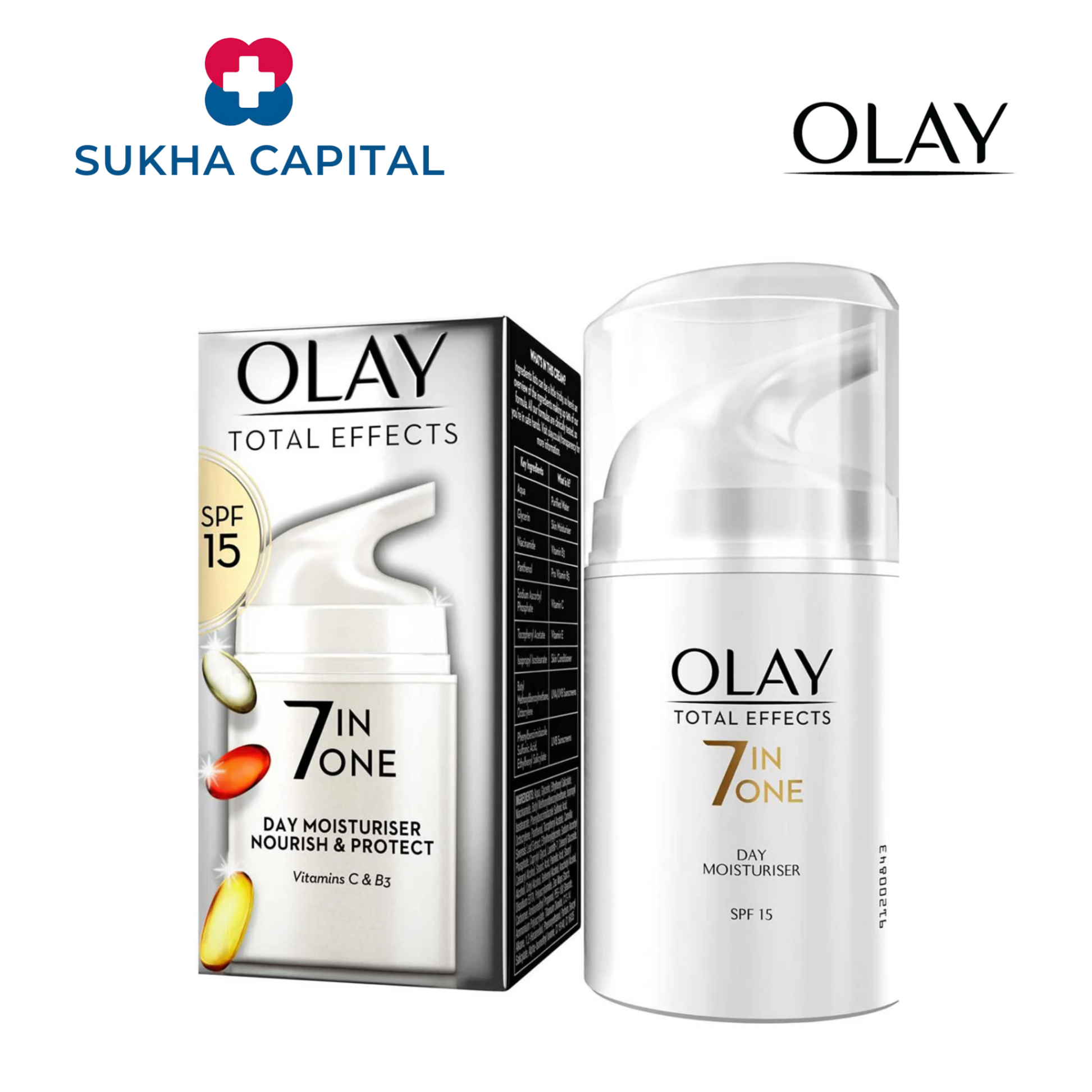 Olay Total Effects 7 In One Day Moisturiser Nourish & Protect Kem dưỡng ban ngày, Anh Quốc (50ml)