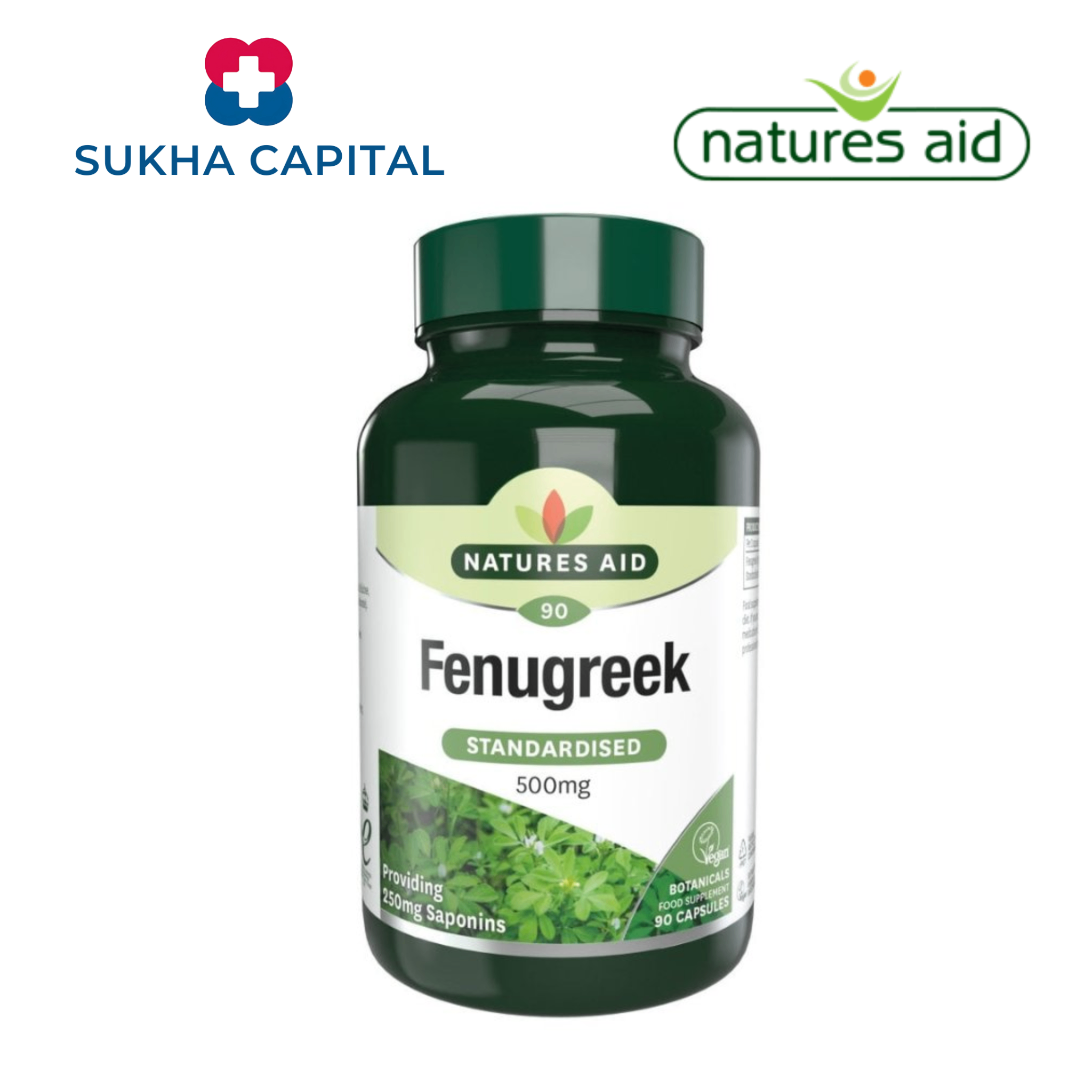 Natures Aid Fenugreek Cỏ cà ri lợi sữa 500mg UK (90v)