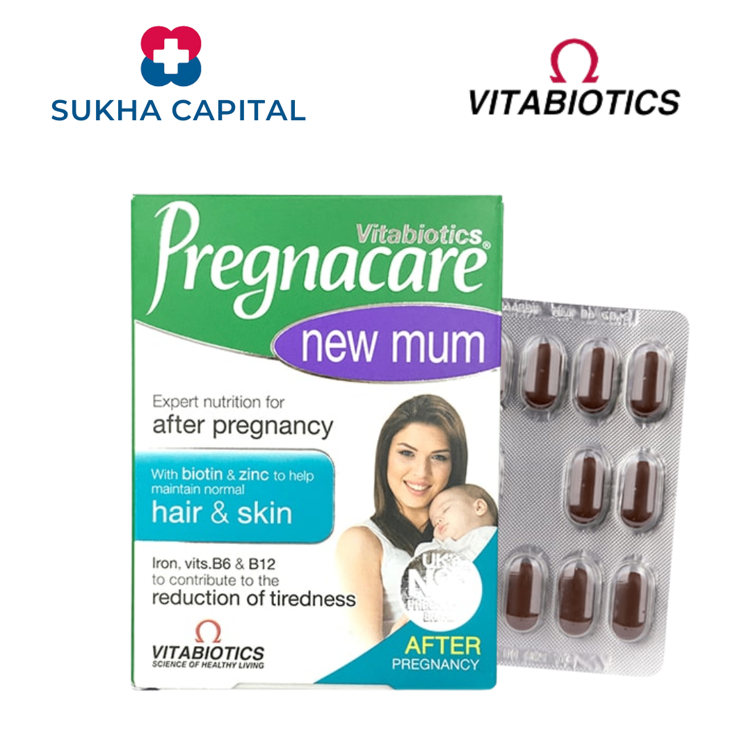 Vitabiotics Pregnacare New Mum Vitamin khôi phục tóc và da Mẹ sau sinh UK (56v)