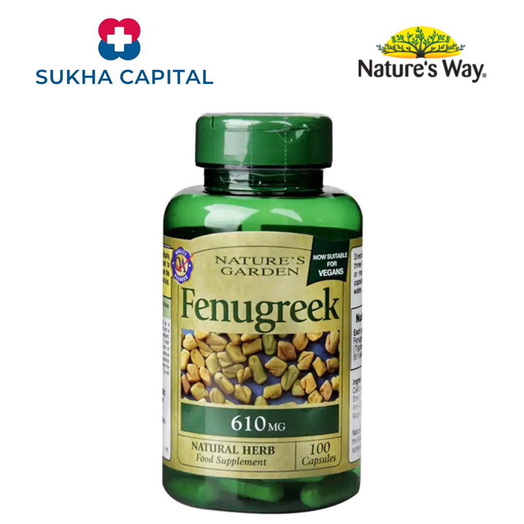 Nature's Garden Fenugreek Cỏ cà ri lợi sữa 610mg UK (100v)