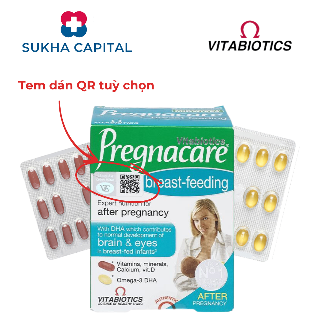 Vitabiotics Pregnacare Breast feeding Vitamin cho Mẹ nuôi con Bú UK (84v tem)