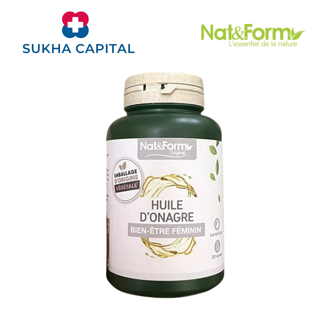 Nat&Form Huile D’Onagre Tinh dầu hoa anh thảo hữu cơ, Pháp (200v)