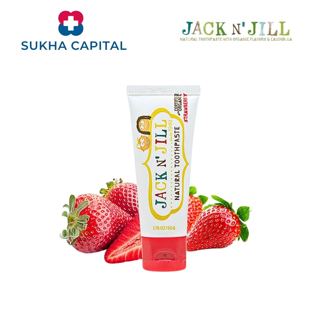 Jack N Jill Kem đánh răng hương dâu Úc (50g)