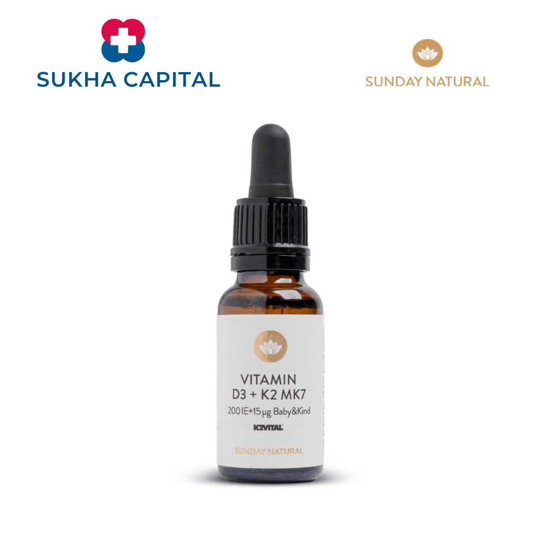 Sunday Natural D3 K2 MK7 Đức (20ml, 15μg K2)
