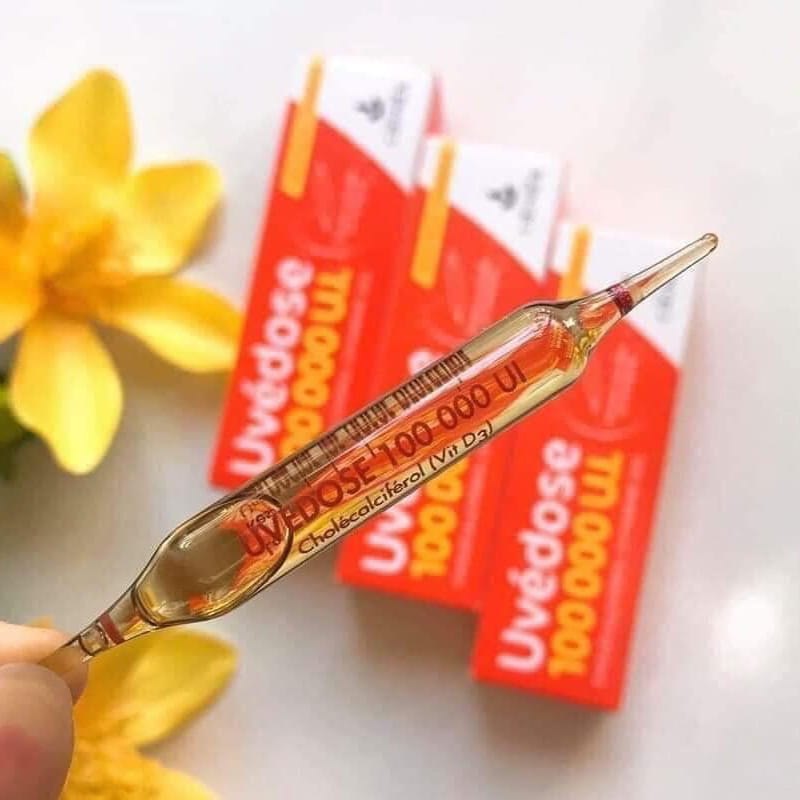 Uvedose 100000 Ul D3 Vitamin D ống liều cao cho bé từ 2 tuổi (2ml)