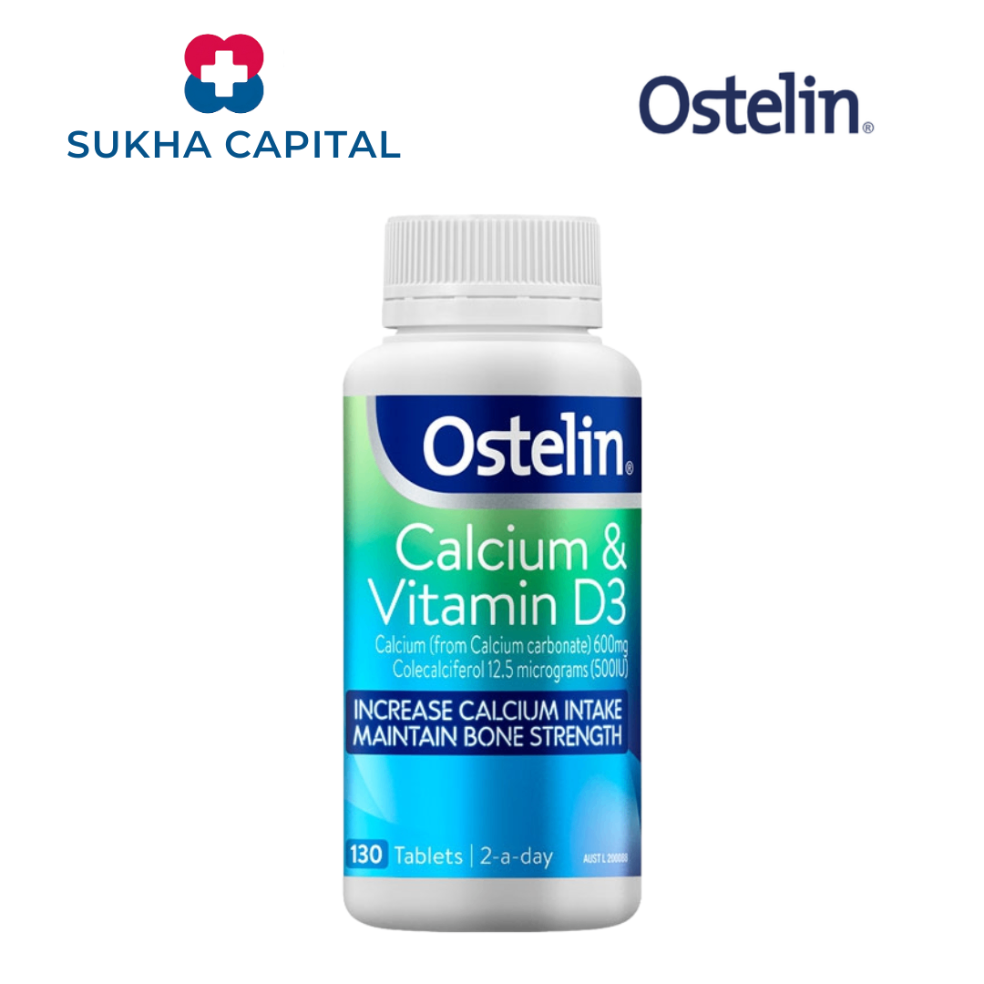 Ostelin Calcium & Vitamin D3 Canxi bầu Úc (130v)