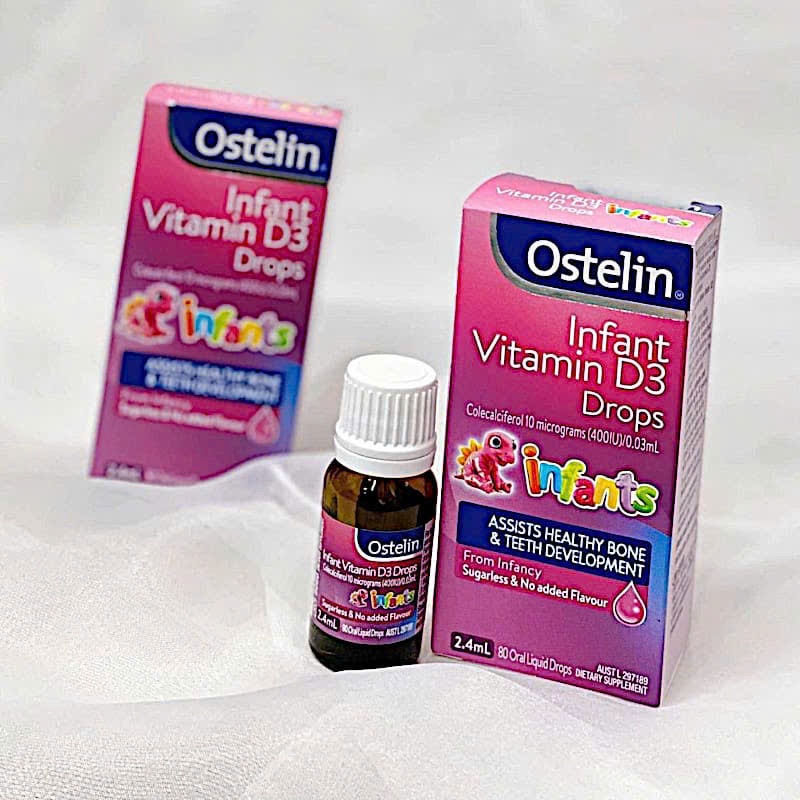 Ostelin Infant Drop Vitamin D3 dạng giọt từ sơ sinh 0-12y Úc (2.4ml)