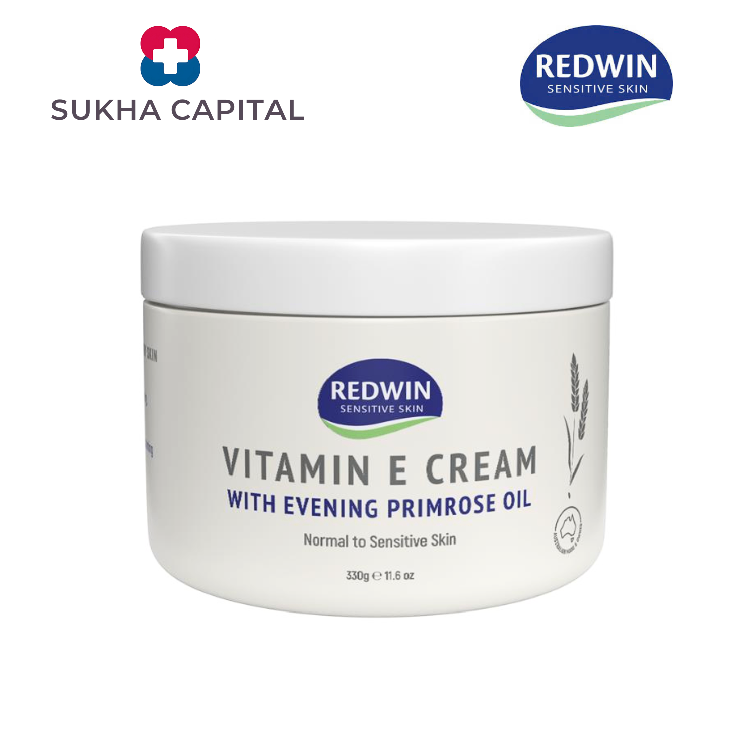 Redwin Vitamin E Cream With Evening Primrose Oil Kem dưỡng ẩm chuyên sâu, Úc (330g)