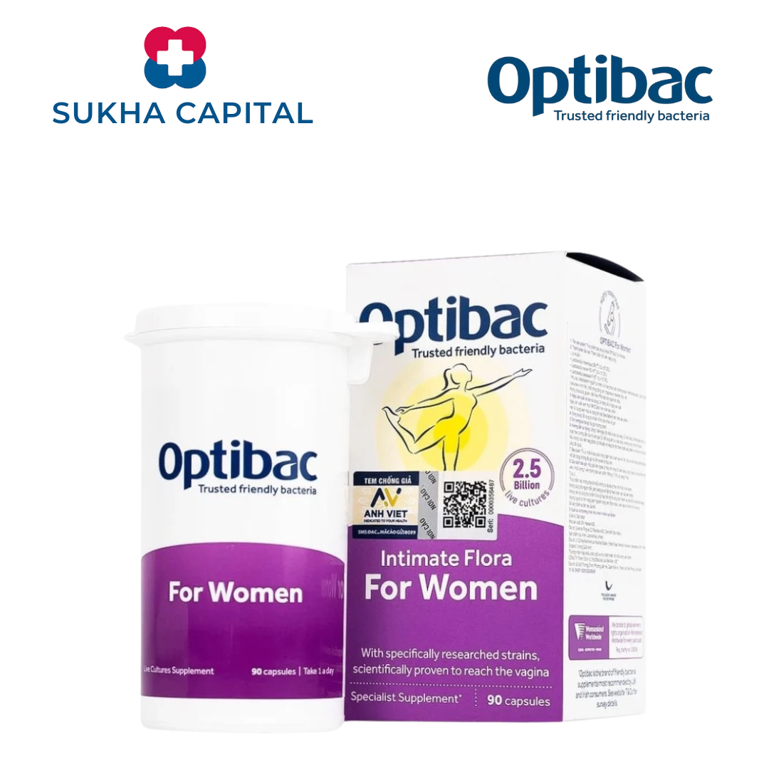 Optibac for women Men vi sinh tím phụ khoa nữ UK (90v)