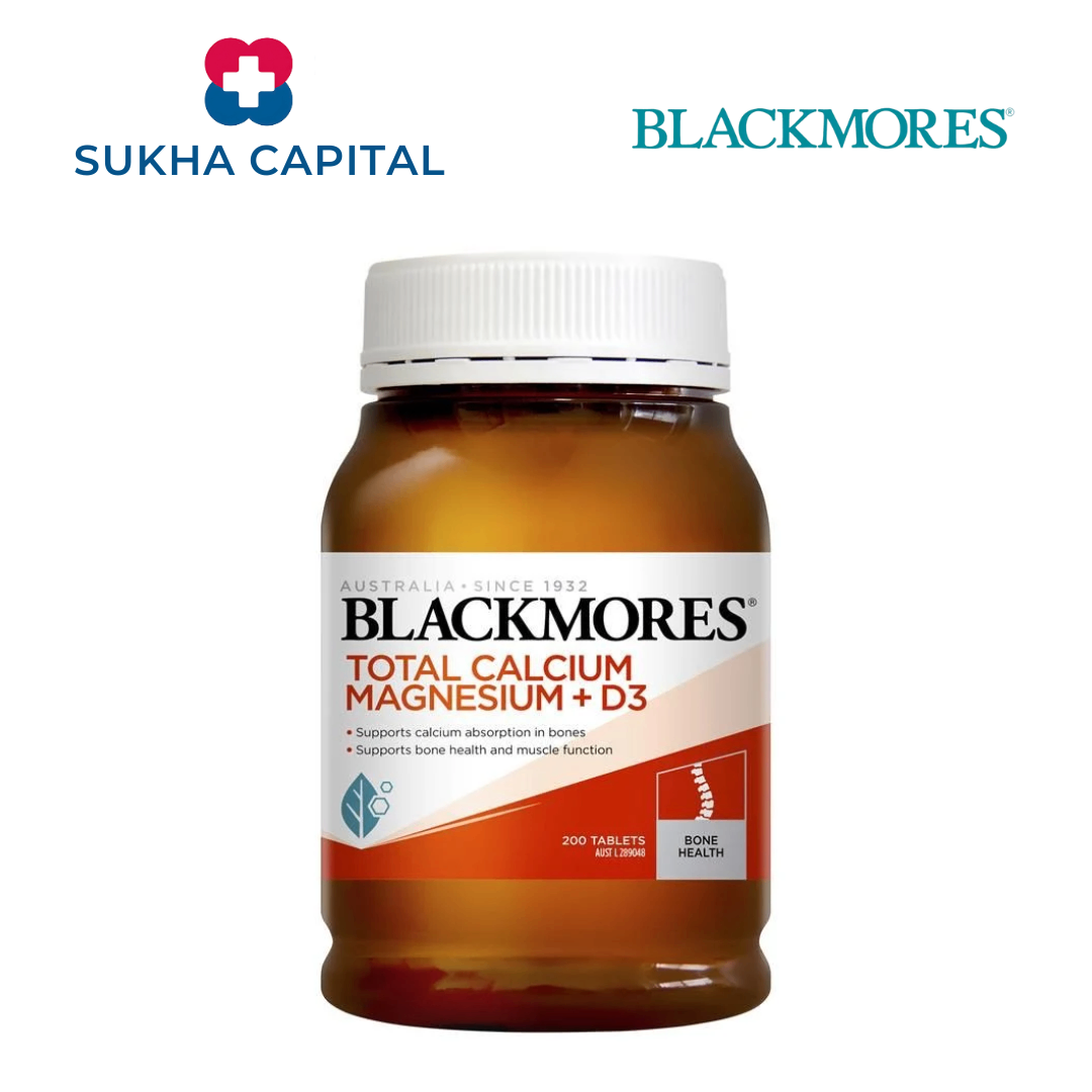 Blackmores Total Calcium Magnesium D3 Canxi khoáng chất tổng hợp Úc (200v)