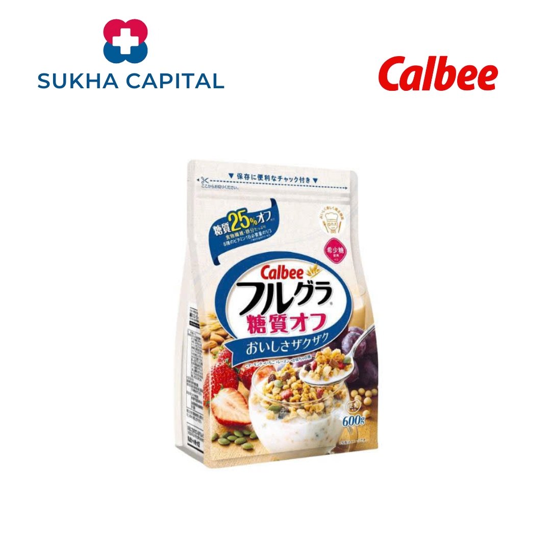 Calbee Ngũ cốc trái cây sấy khô Nhật bản (trắng 600g)