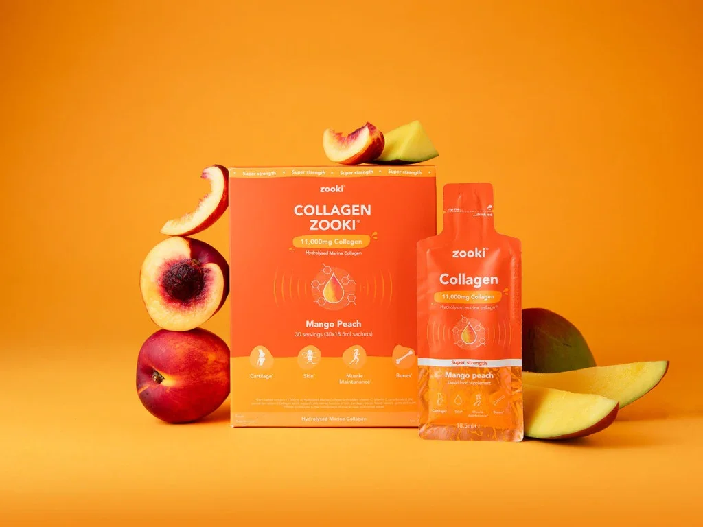 Zooki Collagen 11,000mg hàm lượng cao vị xoài đào (14 gói)