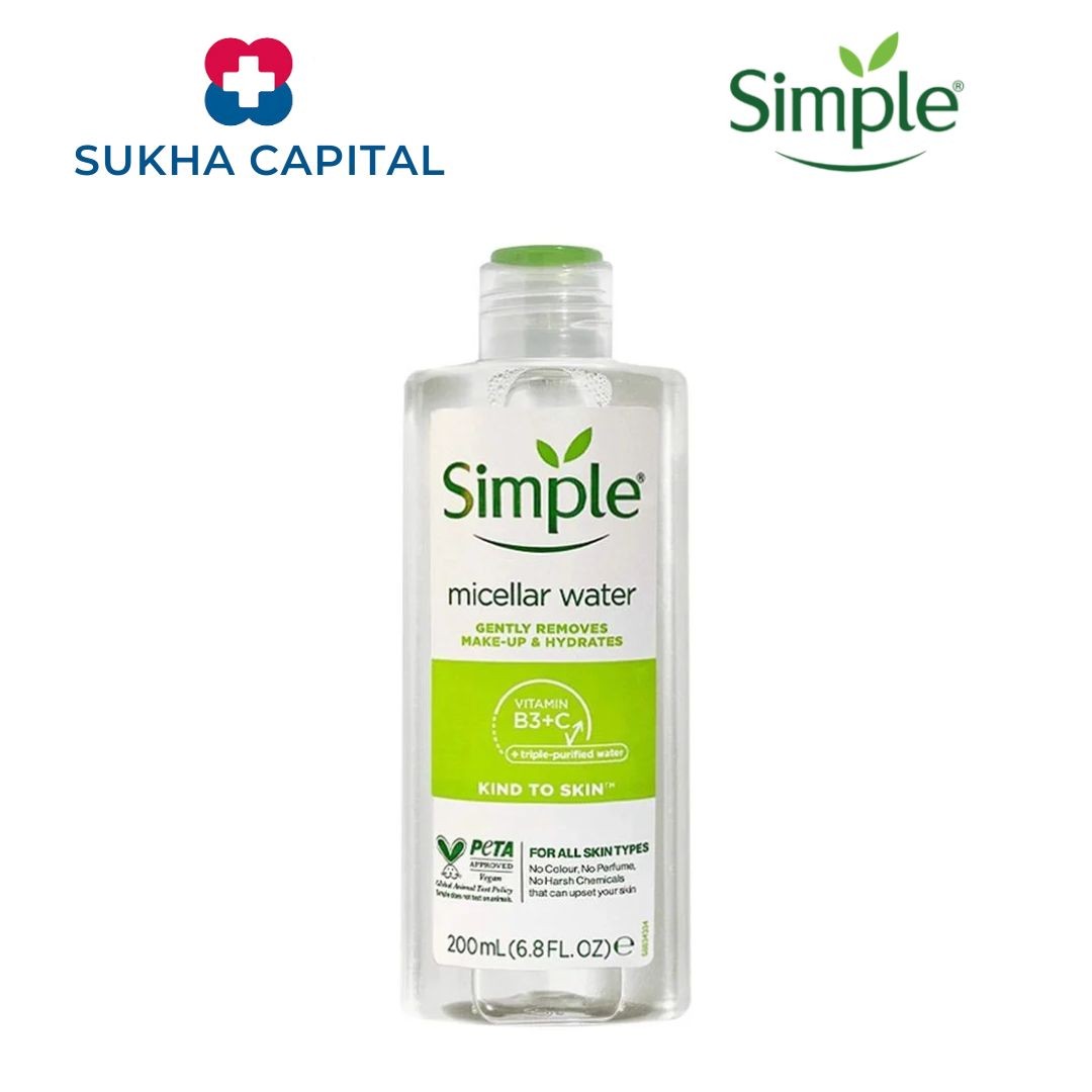 Simple Micellar Cleansing Water Nước tẩy trang, Anh Quốc (200ml)