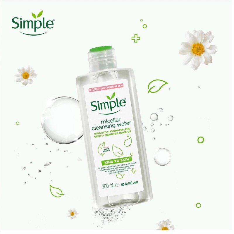 Simple Micellar Cleansing Water Nước tẩy trang, Anh Quốc (200ml)