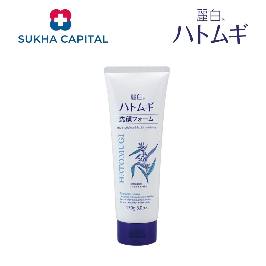 Hatomugi Cleansing Foam sữa rửa mặt trắng sáng da màu trắng, Nhật bản (170g)