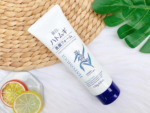 Hatomugi Cleansing Foam sữa rửa mặt trắng sáng da màu trắng, Nhật bản (170g)