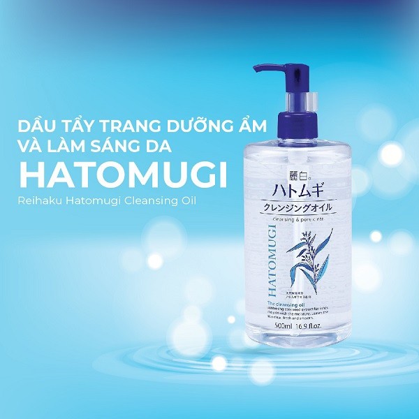 Hatomugi Cleansing & Pore Clear Nước tẩy trang, Nhật Bản (500ml dạng dầu)