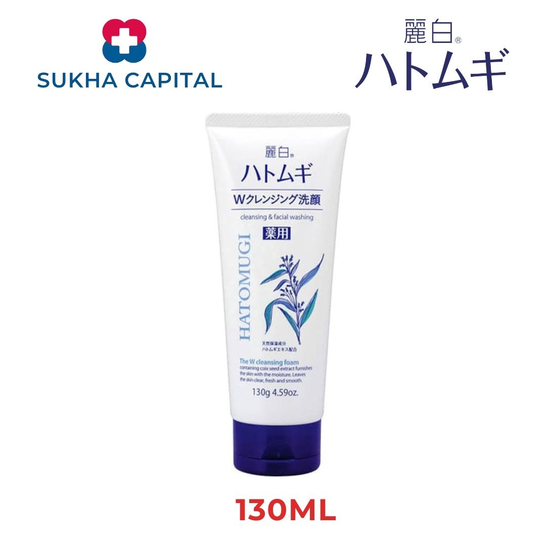 Hatomugi Cleansing Foam sữa rửa mặt trắng sáng da màu trắng, Nhật bản (130g)
