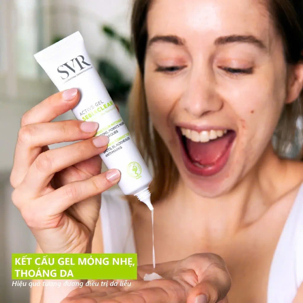 vSVR Active Gel Sebiarclear Kem dưỡng giảm mụn, Pháp (40ml)