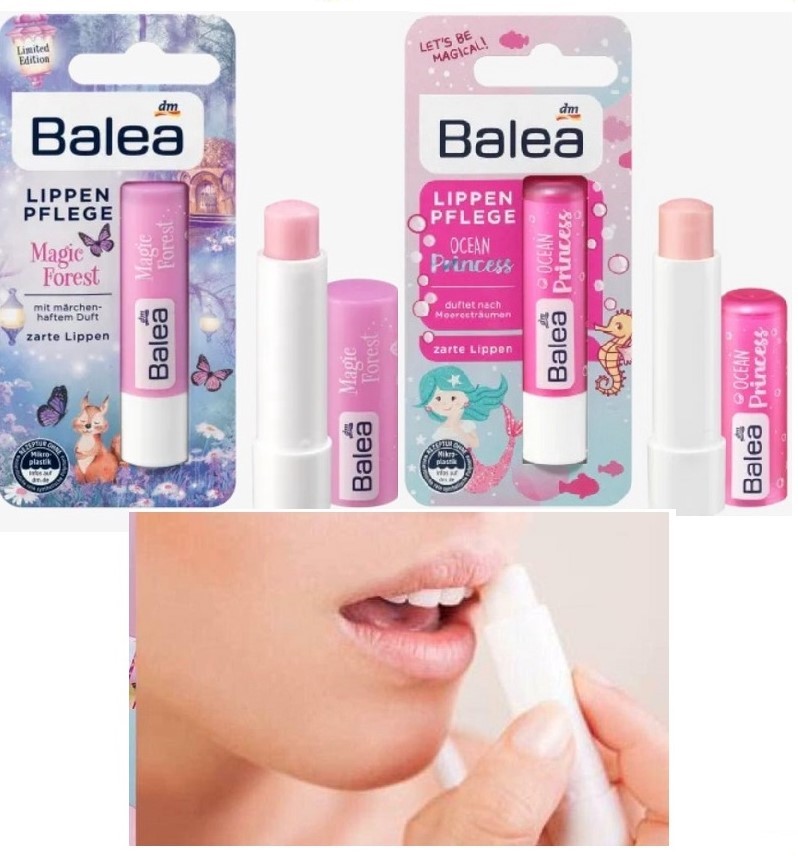 Balea Lippenpflege Son dưỡng môi chuyên sâu cho phụ nữ nhiều màu (đỏ, vàng, tím, tím nhạt) Đức, (4.8g)