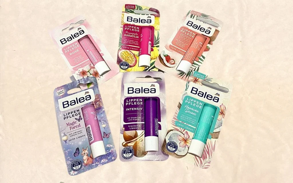 Balea Lippenpflege Son dưỡng môi chuyên sâu cho phụ nữ nhiều màu (đỏ, vàng, tím, tím nhạt) Đức, (4.8g)