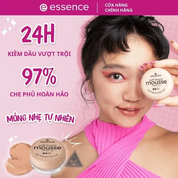 Essence Soft Touch Mousse Phấn trang điểm tươi Đức (16g)