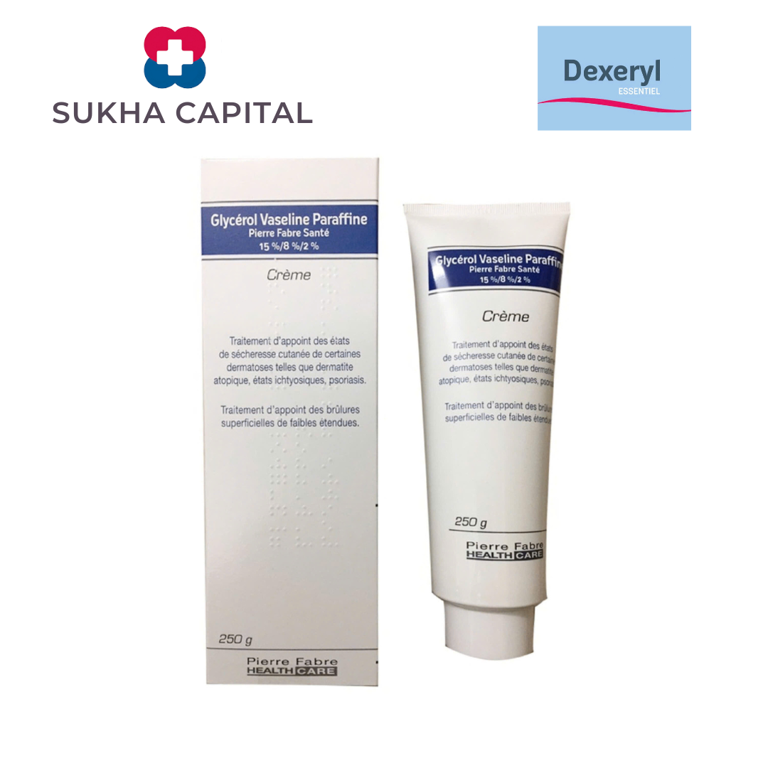 Dexeryl creme Glycerol Vaseline Paraffine Kem nẻ bản nội địa cho bé Pháp (250g)