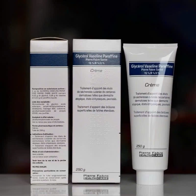 Dexeryl creme Glycerol Vaseline Paraffine Kem nẻ bản nội địa cho bé Pháp (250g)
