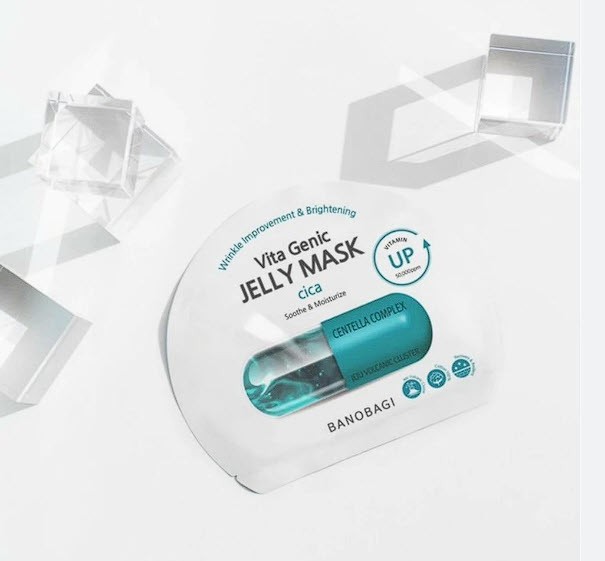 BNBG Banobagi Vita Genic Cica Mask (Centella complex) Mặt nạ dưỡng da, Hàn Quốc (xanh lam)