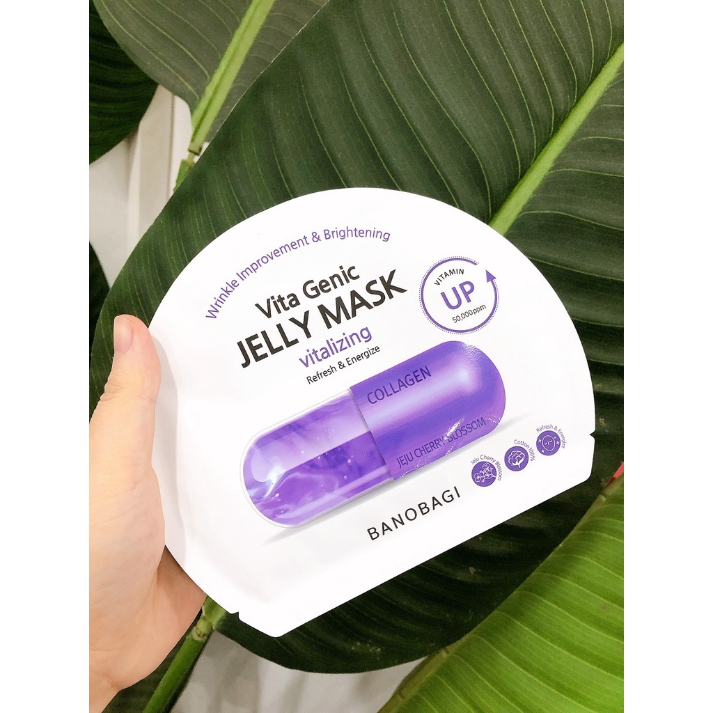 BNBG Banobagi Vita Genic Vitalizing Mask (Collagen) Mặt nạ dưỡng da, Hàn Quốc (tím)