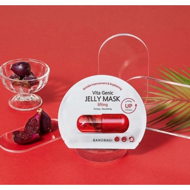 BNBG Banobagi Vita Genic Lifting Jelly Mask (Vitamin A) Mặt nạ dưỡng da, Hàn Quốc (đỏ)