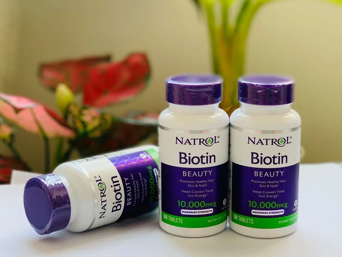 Natrol Biotin Maximum Strength 10000mcg Hỗ trợ mọc tóc Mỹ (100v)