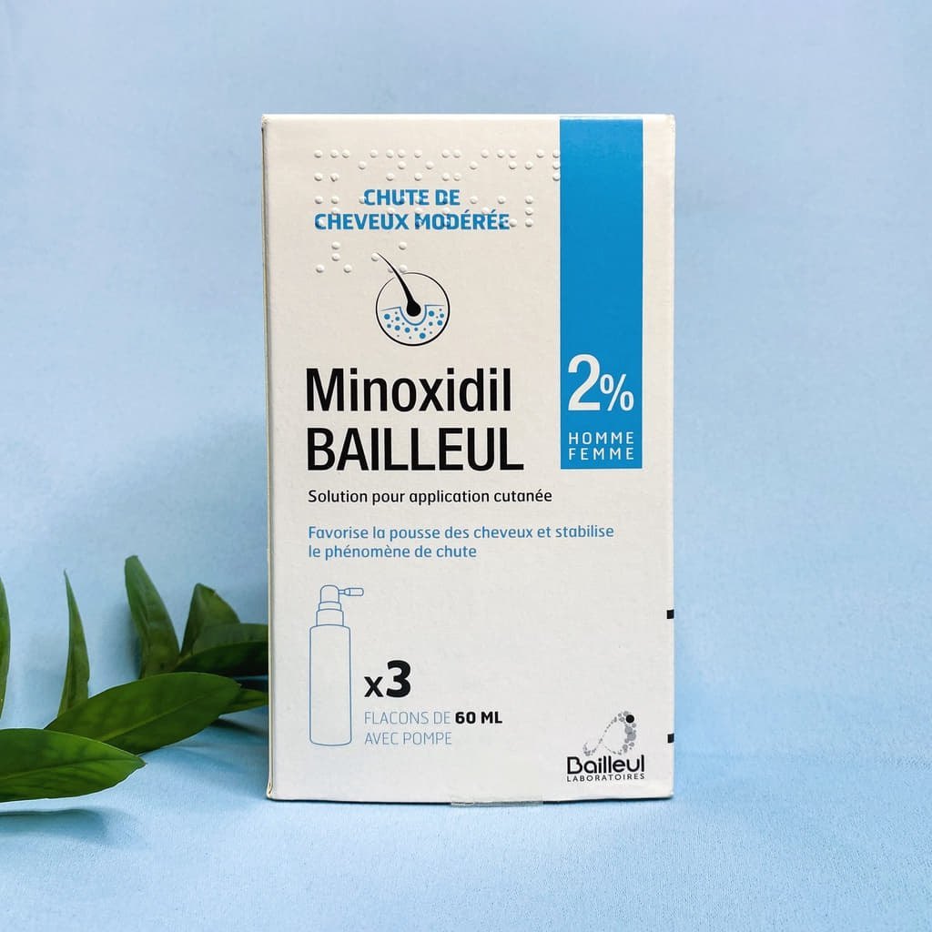 Minoxidil Bailleul 2% Xịt mọc tóc, Pháp (60ml)
