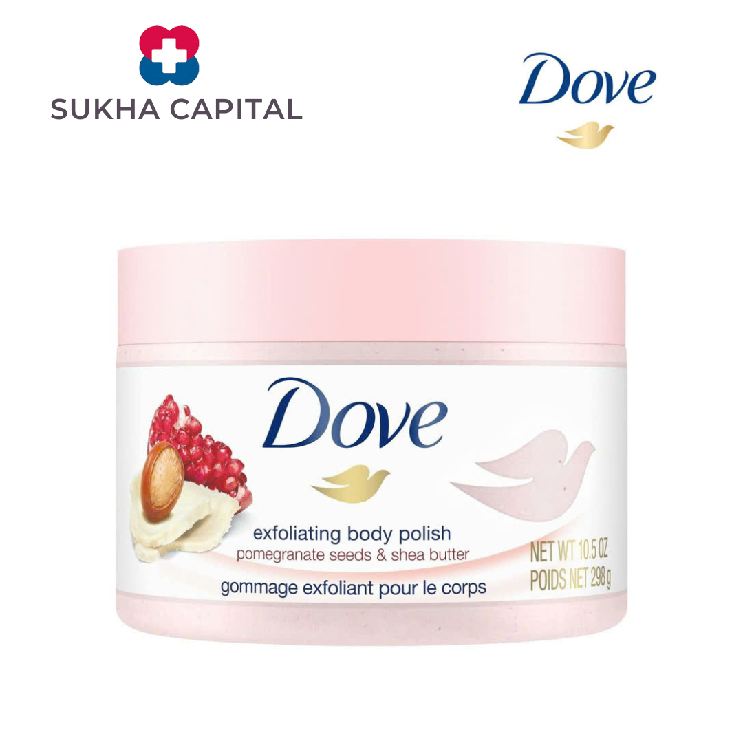 Dove Exfoliating Body Polish Tẩy da chết toàn thân bản Đức hương lựu, Đức (225ml)