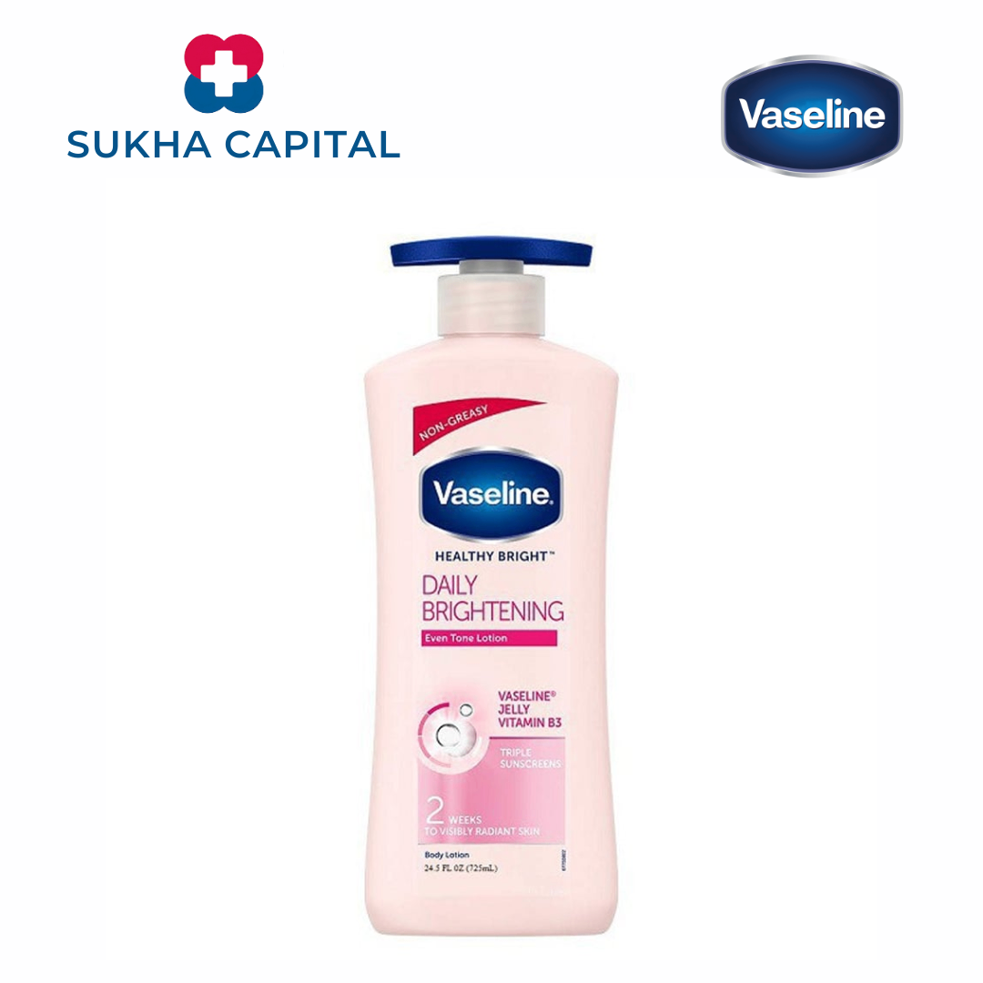 Vaseline Healthy Daily Brightening Sữa dưỡng thể trắng da, Mỹ (725ml)