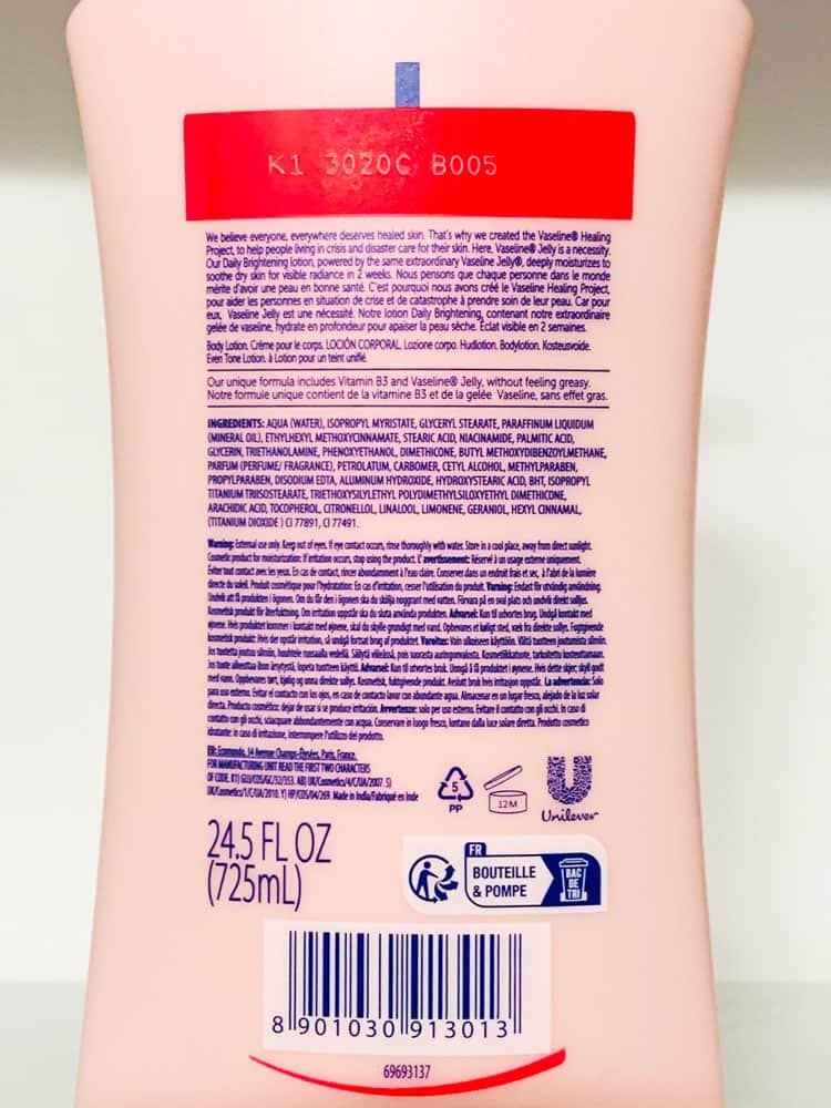Vaseline Healthy Daily Brightening Sữa dưỡng thể trắng da, Mỹ (725ml)